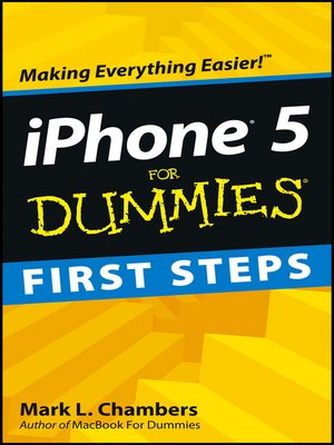 cover image of iPhone 5 First Steps For Dummies